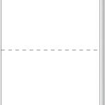 TOPS Laser Cut Sheet Paper, Perforated 5-1/2 Inches from Bottom, 20 Pound, 8.5 x 11 Inches, 500 Sheets, White (05020)