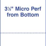 Perforated Paper Alliance Laser Cut Sheet 8.5 x 11 inch, 20 lb, 92 Bright - Me In The USA (5.5 From Bottom, 2,500 Sheets | Case)