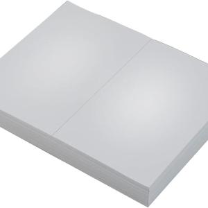 TOPS Laser Cut Sheet Paper, Perforated 5-1/2 Inches from Bottom, 20 Pound, 8.5 x 11 Inches, 500 Sheets, White (05020)