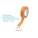 DIAO79NI- 12 Rolls Colored Masking Tape, Colored Painters Tape for Arts and Crafts, 0.6 inch x 15 Yard Drafting Tape, Craft Tape, Labeling Tape, Paper Tape, Colored Tape, Artist Tape (Orange)