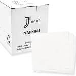 Cocktail Napkins - 200 Count 2-Ply White Napkins Disposable, 4.5 x 4.5 Inch Folded Paper Napkins Bulk Beverage Napkins for Dinner Wedding Bar Party and Everyday Use