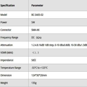 BECEN 5W 0-30dB SMA Female to Female Push-Button Step Attenuator - 5 Watt Key-Press Attenuator 3GHz 50ohm