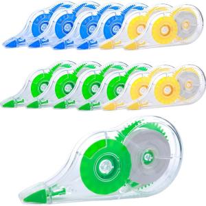 White Correction Tape, 12 Pack, 39.37 Feet Correction Tape for School And Office, writing supplies and correction supplies