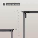 Electric Standing Desk justable Height, 32x20 Inches Sit Stand up Desktop for Home Office, Ergonomic Rising Computer Table with Memory Preset, Black