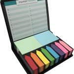 Nice Paper Cute Boxed Self-Sticky Notes, Memo P Set, 1920 Pieces Page Colorful Makers Tabs, Arrow Flag Colored Labels,12 Colors, 2 Sizes, Mini Designs Plastic Holder Box Idea for Gift