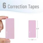 Mr. Pen- Aesthetic Correction Tape, 0.2" x 236", 6 pcs, Pastel Colors, Cute Correction Tape