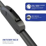 OEM QUALITY 26" + 16" Premium All-Seasons Stable And Quiet Windshield Wiper Bles(Set of 2)