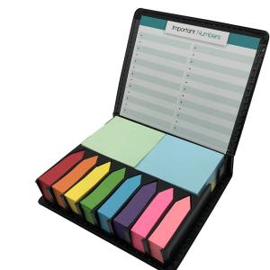 Nice Paper Cute Boxed Self-Sticky Notes, Memo P Set, 1920 Pieces Page Colorful Makers Tabs, Arrow Flag Colored Labels,12 Colors, 2 Sizes, Mini Designs Plastic Holder Box Idea for Gift