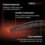 TRICO Exact Fit 16 Inch Rear Wiper Ble Fits Select Lexus, And Toyota Model Years, Part Number 16-A