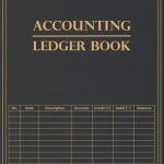 Accounting Ledger Book: Elegant Bookkeeping Record Book/ Ledger Book for Small Businesses | Preview Design | antique charcoal (Antique Style Accounting Ledgers)