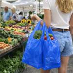 ASSUREPAK Easy Open - 1000 Bags- Colored Unprinted HDPE T-Shirt Bags - 1/6 BBL 11.5"X6"X21" - 13 microns - Blue - LOOP-BLUE-EO