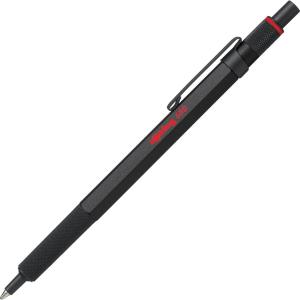 rOtring 600 Ballpoint Pen Medium Point Black Ink Black Barrel Refillable