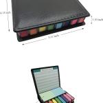 Nice Paper Cute Boxed Self-Sticky Notes, Memo P Set, 1920 Pieces Page Colorful Makers Tabs, Arrow Flag Colored Labels,12 Colors, 2 Sizes, Mini Designs Plastic Holder Box Idea for Gift