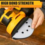 4 Pack Orbital Sander Foam P, Professional Foam Sanding Ps for Orbital Sander, 5 Inch 8 Holes Hook and Loop Sponge Sanding Interface p