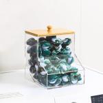 1.2GAL Large Acrylic Laundry Pods Container BY VEGEVIGI, Dishwasher Pods Holder Dispenser With Lid, Laundry Room Organization And Storage