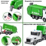 2.4Ghz Remote Control Garbage Truck Toys,1/24 RC Garbage Truck with 6 Channel Remote Control Waste Management Garbage Truck, Birthday Gifts Ideas for Boys Age 3-8 Year Old