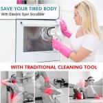 Vimalife Electric Spin Scrubber, Cordless Bathroom Cleaning Brush IPX6 Waterproof with 5 Replaceable Hes, Power Scrubber for Bathtub, Tiles, Car Wash, Kitchen & Multi-Surface Home Cleaning