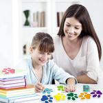 600Pcs Paw Print Note Ps, Colorful Paw Shaped Sticky Notes Kawaii Fun Animal Sticky Notes Ps Dog Party Pocket Noteps Cartoon Memo Ps for Dog Lovers School Home Office Supplies