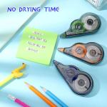 Yexiya 36 Pcs Correction Tape, Colorful Original Correction Tape White Wide Tape Easy to Use Cute Correction Roller for School Home Office Supplies, 0.2 Inch x 39.4 Feet (Blue, Orange, Green)