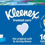 Kleenex Trusted Care Facial Tissues, 8 Flat Boxes, 200 Tissues per Box, 2-Ply, Packaging May Vary