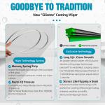 VTOGOI OEM Quality 24''+19'' Premium All-Season Auto Windshield Natural Rubber J-Hook Wiper Bles(Pack of 2)