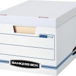 Bankers Box 6-Pack Basic Duty File Storage Boxes with Lids, Letter/Legal, STOR/FILE, (0071303)