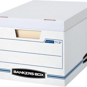 Bankers Box 6-Pack Basic Duty File Storage Boxes with Lids, Letter/Legal, STOR/FILE, (0071303)