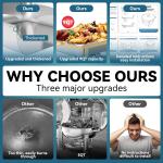 Chafing Dishes for Buffet 4 Pack, 9QTGold & Silver Stainless Steel Food Warmers Elegant & Sturdy Chafing Dish Buffet Set, Complete Set for Weddings & Catering