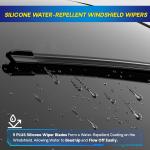 5 PLUS® Silicone Windshield Wiper Bles Replacement for 2024 2023 2022 2021 2020 2019 SUBARU Forester Wiper Bles(Set of 3),Automotive Replacement Windshield Wiper Bles-26"/17"/14"
