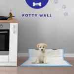 Pico Stand Up Vertical Wall Dog Puppy Pee P Holder - Indoor Splash Guard for Potty Training - Potty P Holder with Easy Clean up for Leg Lifting Small and Medium Dogs Potty Wall