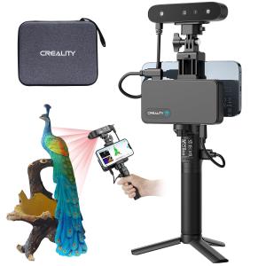 Creality 3D Scanner CR-Scan Ferret Pro for 3D Printing, Upgre Handheld Scanner with Wireless Scanning Anti-Shake Tracking, Fast Full-Color Scan, 0.1mm Accuracy for iOS/Android Phone PC Win 10/11
