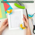 YOKIVE Metalized Tape, 3 Roll Self hesive Mirror Reflective Decorative Tape, Great for Craft Project, DIY Art, Home (Blue, 0.2/0.6/1 Inch x 55 Yard)