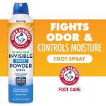 Arm & Hammer Invisible Foot Powder Spray, Clear Talc-Free Sweat Control, Odor Eliminating Foot Spray For Men & Women, 7 Oz (3 Pack)