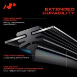 A-Premium Pack of 2 Windshield Wiper Bles with Wear Indicator & Towel - Compatible with Ford Mustang 2007-2024 & Lincoln MKZ 2013-2020 & Jeep Renege 2015-2023 - 22" and 20", TL2 Connector