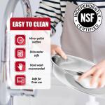 IMACONE Chafing Dish Buffet Set of 6 Pack, 5QT Round Stainless Steel Chafer for Catering, Upgred Chafers and Buffet Warmer Sets with Food & Water Pan, Lid, Frame, Fuel Holder for Event Party Holiday