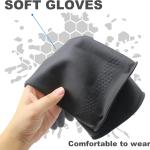 Chemical Resistant Latex Gloves,Cleaning Protective Safety Work Heavy Duty Rubber Gloves, S-M-L-XL Size, Black 1 Pair