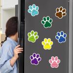 600Pcs Paw Print Note Ps, Colorful Paw Shaped Sticky Notes Kawaii Fun Animal Sticky Notes Ps Dog Party Pocket Noteps Cartoon Memo Ps for Dog Lovers School Home Office Supplies