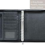 Fan&Ran 2026 Zipper Planner Organizer, Daily and Monthly Planner Refills with Simulated Leather Cover, A5, Black