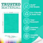 Ocean Tides 100 Sheets (14 x 20 Inches) Christmas Wrapping Paper – Gift Wrapping Tissue Paper Bulk for Crafts, Birthdays, & Holidays – Colored Tissue Papers for Gift Bags & Decorations, Assorted