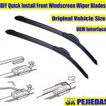 3 x OEM Wiper Bles, Replacement Wiper Bles for Kia Sportage 2005-2010/Hyundai Tucson 2005-2009, (24“ & 16” Front Wipers + 12” Rear Wiper Bles)