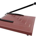 Guillotine Paper Cutter Heavy Duty, 18" Cut Length Wooden Paper Trimmer Cuts 12 Sheets, Accurate & Safe Paper Slicer Cutter for Cardstock, Photos, Crafts, Office, Home & Classroom