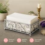 Prestee 200 Disposable Paper Hand Towels That Feel Like Linen Napkins, 2-Ply - Guest Towels, Wedding Paper Napkins, Disposable Napkin for Guest Bathroom, Parties, Dinners, Events (White)