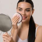 BlingKingdom 6 PCS Makeup Remover Ps Reusable Double-Sided Facial Cleansing Puffs Round Make Up Remover Ps for All Skin Types - 3 Colors