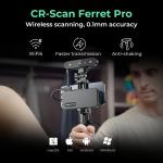 Creality 3D Scanner CR-Scan Ferret Pro for 3D Printing, Upgre Handheld Scanner with Wireless Scanning Anti-Shake Tracking, Fast Full-Color Scan, 0.1mm Accuracy for iOS/Android Phone PC Win 10/11