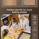 Parchment Paper Sheets, 9x13 In Non-Stick Precut Baking Parchment for Baking, Grilling, Air Fryer, Steaming, and More (Unbleached) - Quarter Sheet Size, Perfect for Bre, Cakes, Cookies, 100PCS