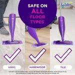 Swiffer WetJet Hardwood Floor Cleaner Spray Mop P Refill, Bathroom Cleaning Supplies, Hardwood Floor Cleaner, Multi Surface, 24 Count