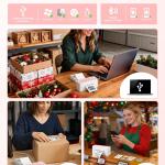 Phomemo Bluetooth Thermal Label Printer, 241BT 4X6 Wireless Shipping Label Printer for Small Business, Pink Labels Printers for Shipping Package, Compatible with iPhone, Android, Shopify, , USPS