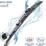 Hella OE Quality 18 Inch All Seasons Streak-Free Rubber Standard Wiper Ble (2 Bles) fit select Cillac Chevrolet Ford GMC Hyundai Jeep Mazda Mini Nissan Volkswagen / 9XW398114018