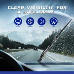 OEM QUALITY 22" + 22" Premium All-Seasons Stable And Quiet Windshield Wiper Bles(Set of 2)