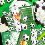 OXYLIPO 24 Pcs Sports Party Favors Soccer Mini Noteps Soccer Notebooks- Spiral Journal Notebooks with Soccer Theme Designs, Teacher School Classroom Reward Supplies for Teens Boys Girls